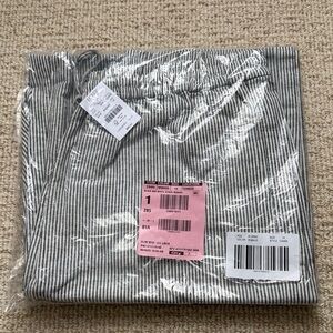 J Crew Linen Wide Leg Stripe Pants NWT